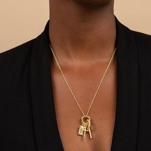 Uncommon James Gold Necklace with Key Charms